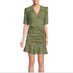 NWT Veronica Beard Dakota Dress Green Floral Size 0